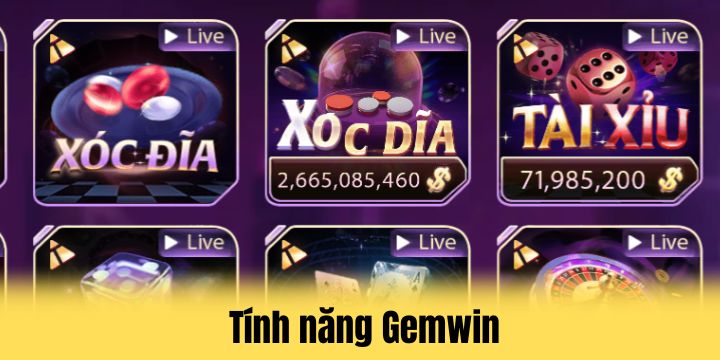 Tính năng cần biết khi thao tác tại Gemwin
